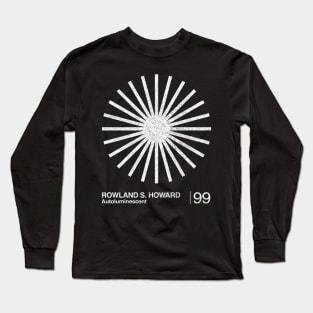 Rowland S Howard / Minimal Graphic Design Tribute Long Sleeve T-Shirt